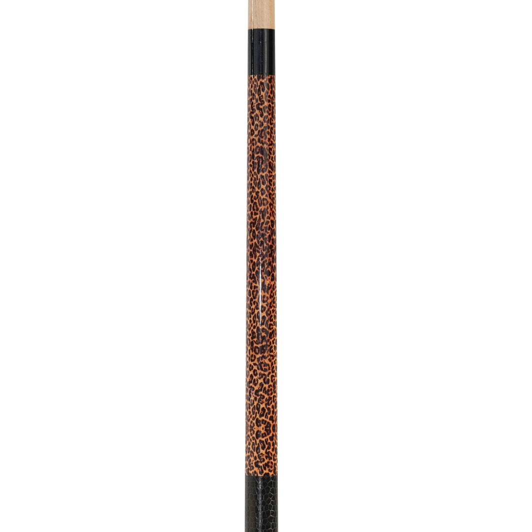 Winsport Leopardi Poolqueue – Detailansicht des braun-schwarzen Leopardenmusters