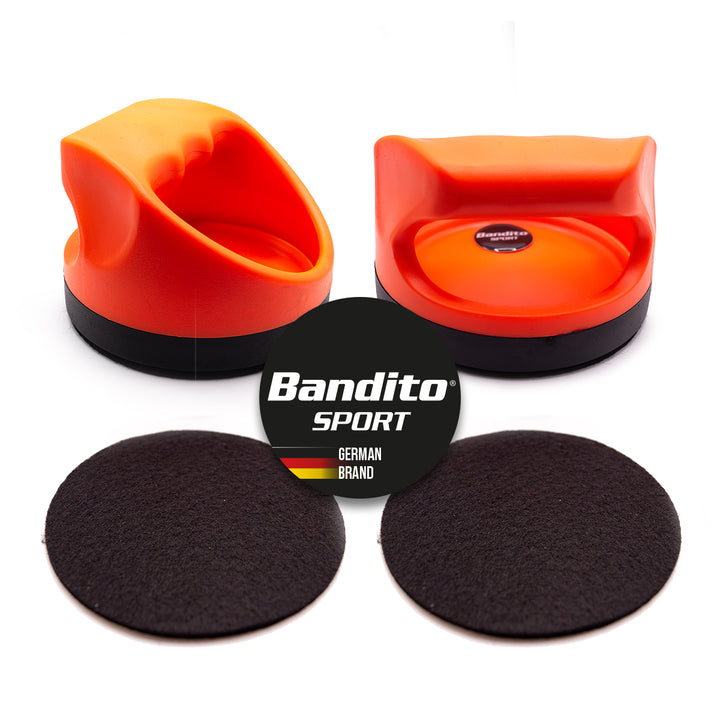 Bandito Airhockey Pusher HiPower 100 mm im 2er Set – hochwertiges Airhockey Zubehör für Freizeit und Turnierbetrieb