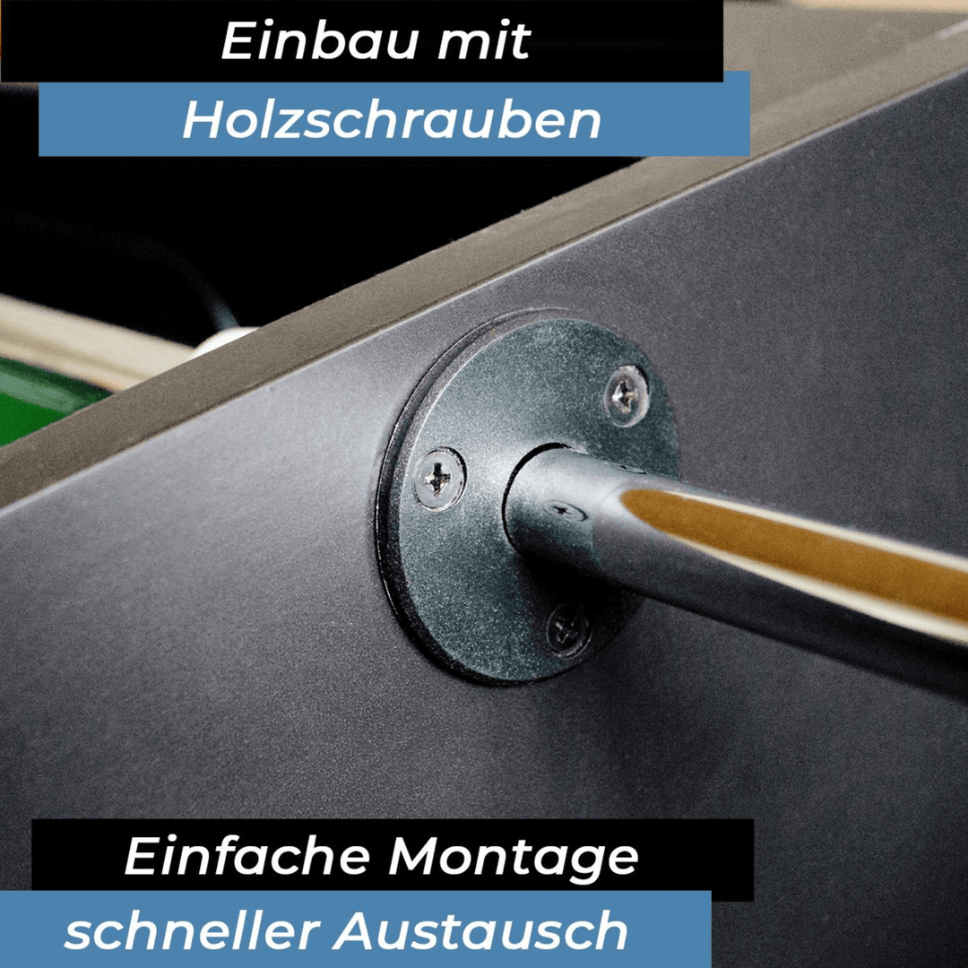 Flanschlager für Kickerstange 16mm Detail
