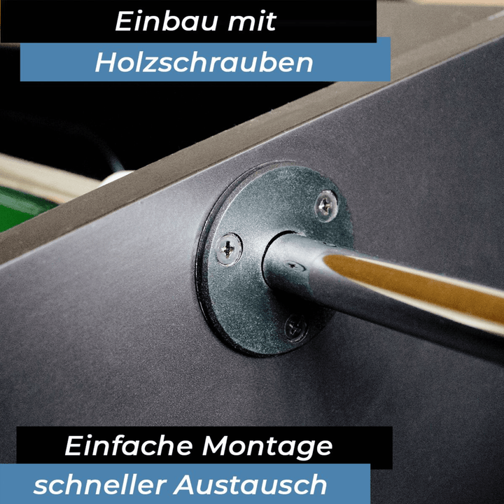 Flanschlager für Kickerstange 16mm Detail