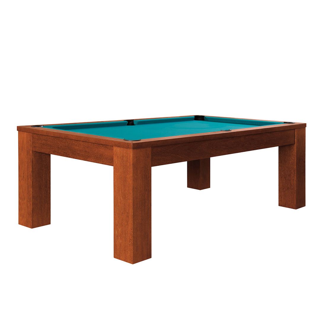 Pool-Billardtisch Trento in Kirsche – warme Holzoptik trifft auf professionelle Pool-Billard Funktionalität.