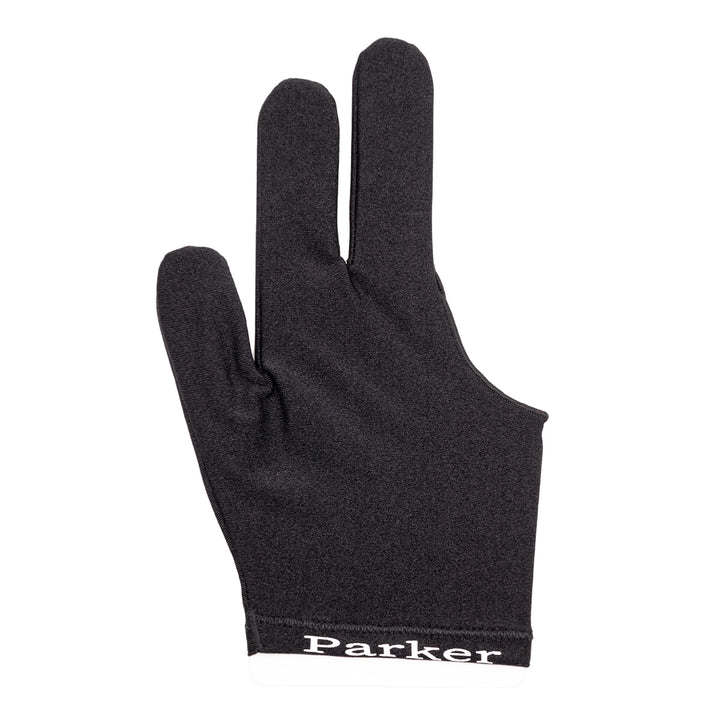 J. Parker 3-Finger Billardhandschuh Schwarz freigestellt