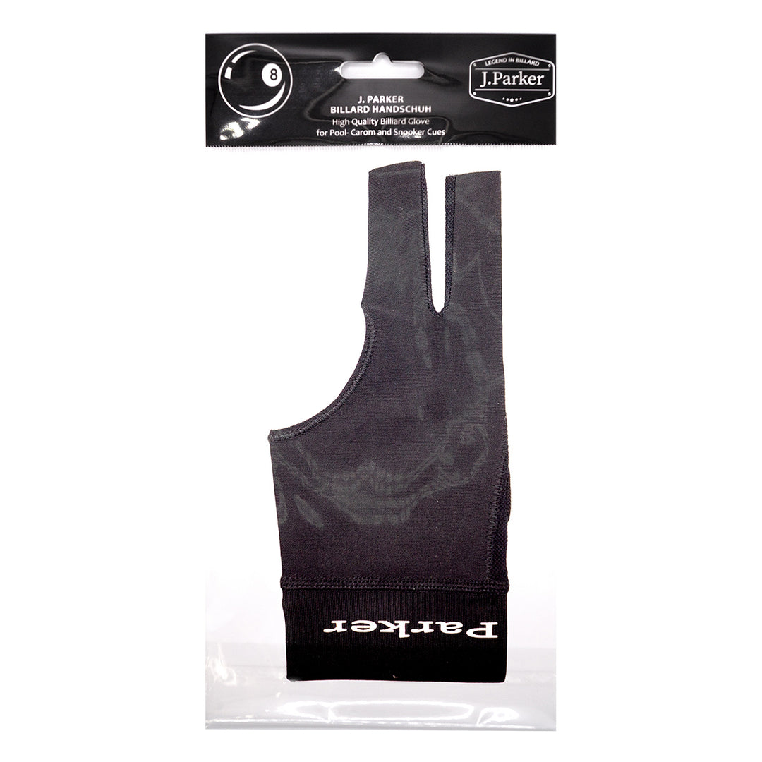 J. Parker Fingerless Billardhandschuh Schwarz in Originalverpackung