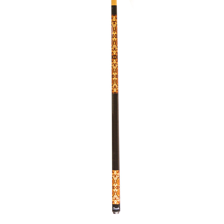 Winsport Snake Billardqueue mit Schlangenhaut-Muster, schwarzem Griff und Ahorn-Oberteil