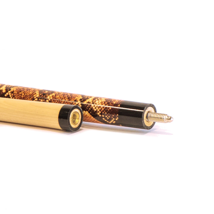Winsport Snake Billardqueue – Detailansicht des 5/16x18-Gewindes an den beiden Queueteilen